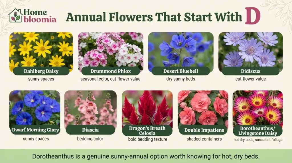 Annual Flowers That Start With D