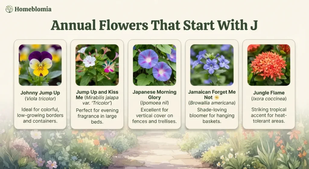 Annual Flowers That Start With J