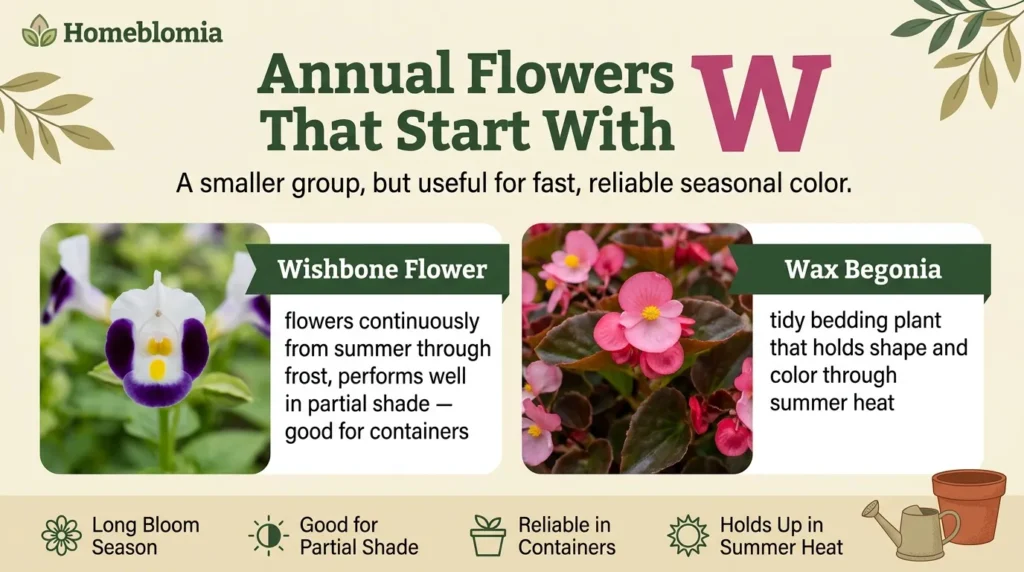 Annual Flowers That Start With W