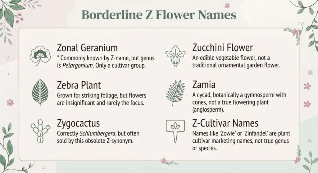 Borderline Z Flower Names You May See in Other Lists
