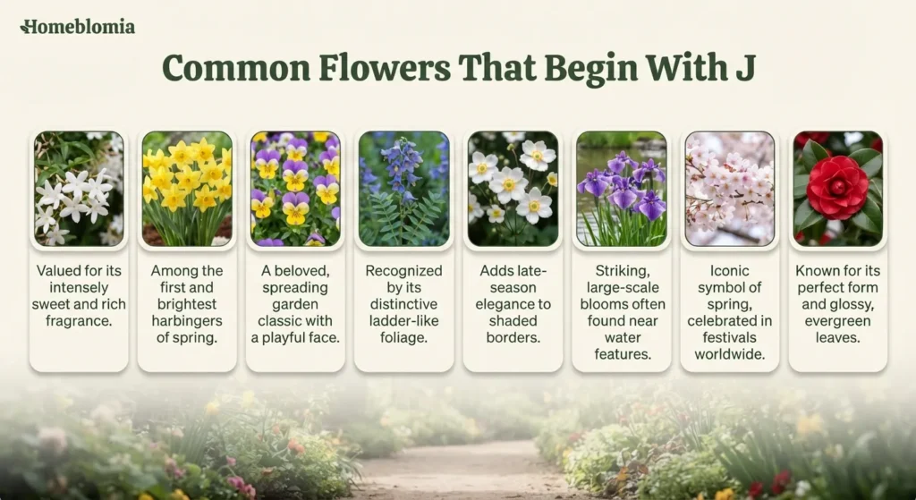 Common Flowers That Begin With J