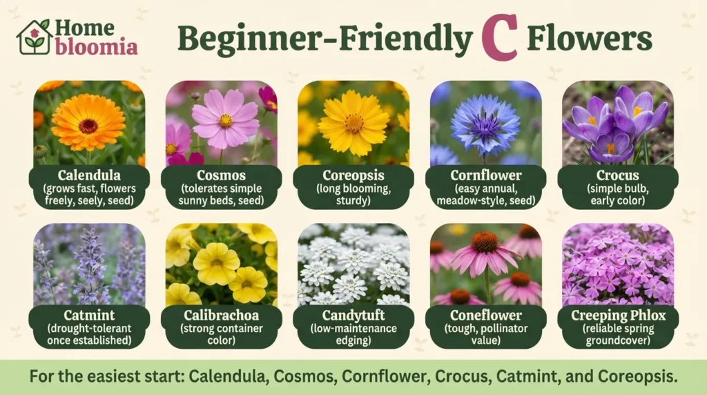 Common Flowers That Start With C