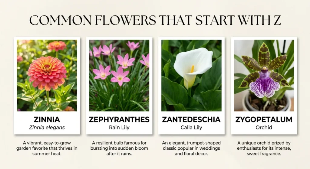 Common Flowers That Start With Z