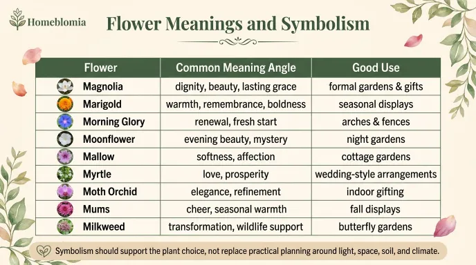 Flower Meanings and Symbolism