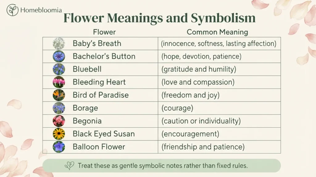 Flower Meanings and Symbolism