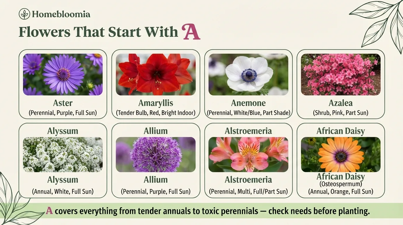 Flowers That Start With A