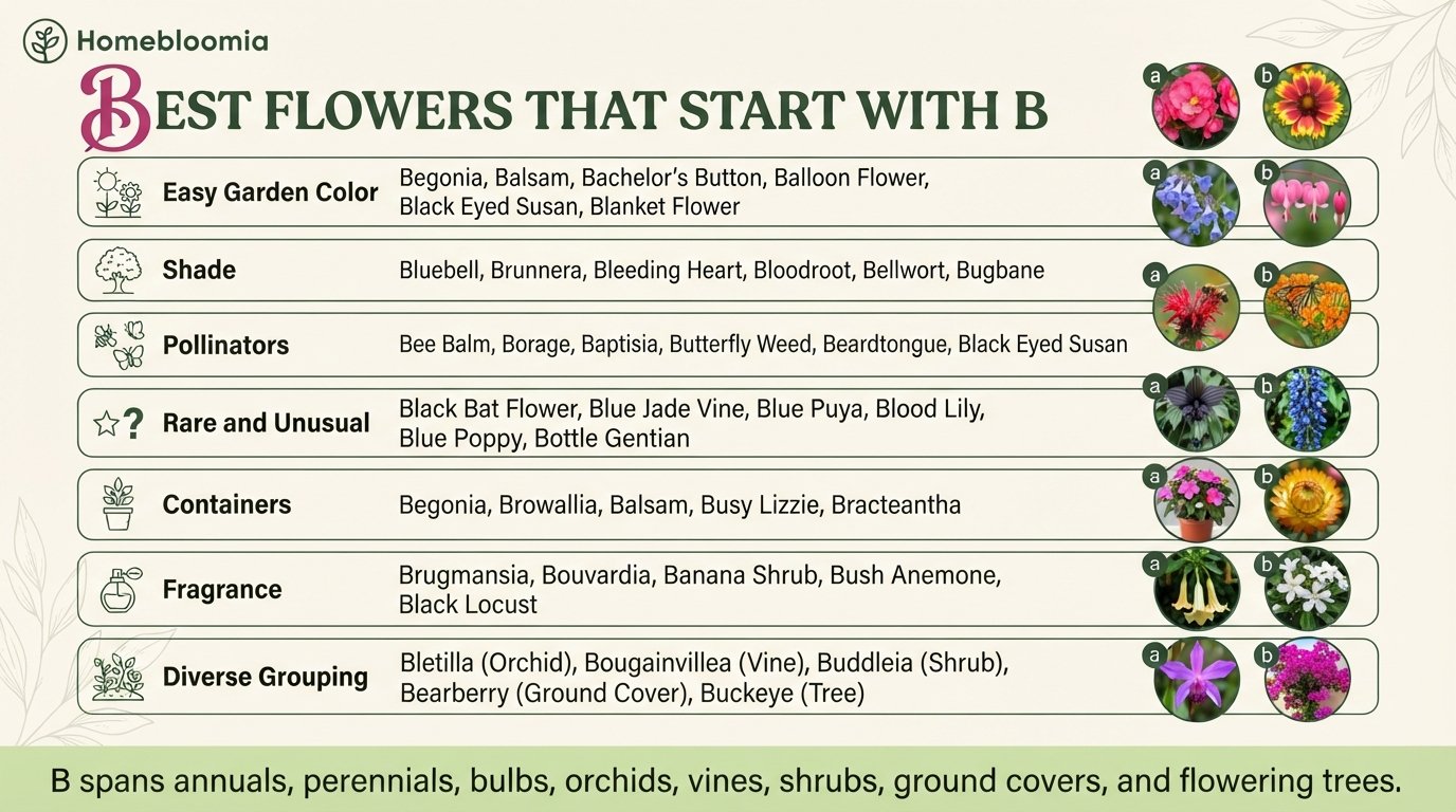 Flowers That Start With B