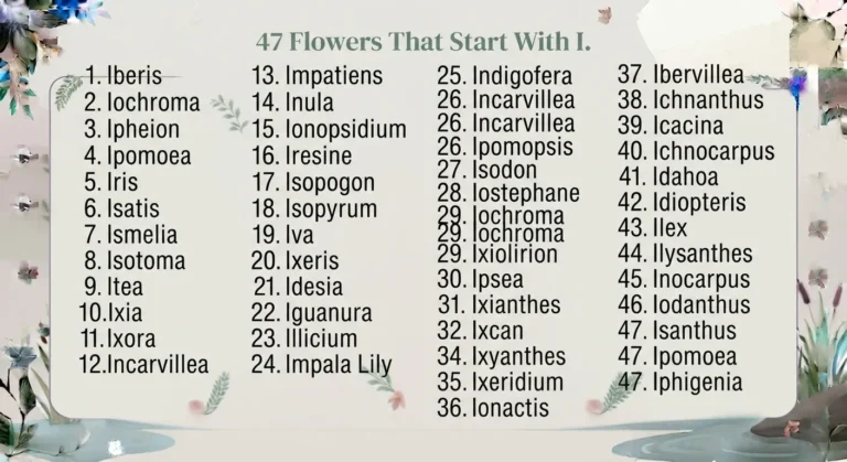 Flowers That Start With I