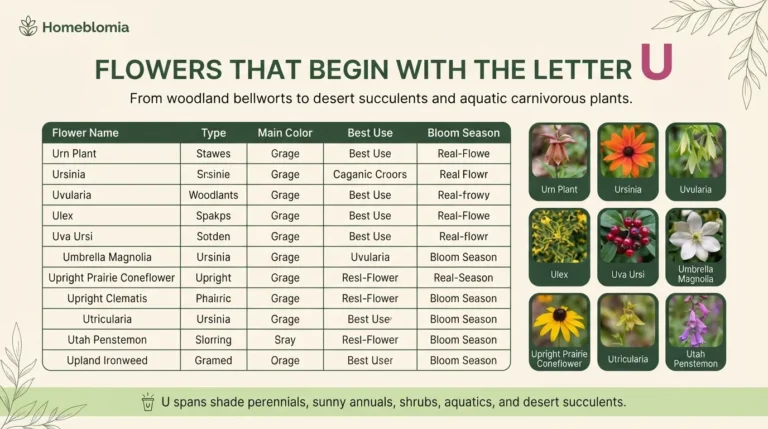 Flowers That Start With U