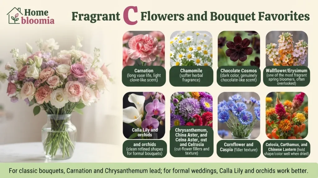 Fragrant C Flowers and Bouquet Favorites