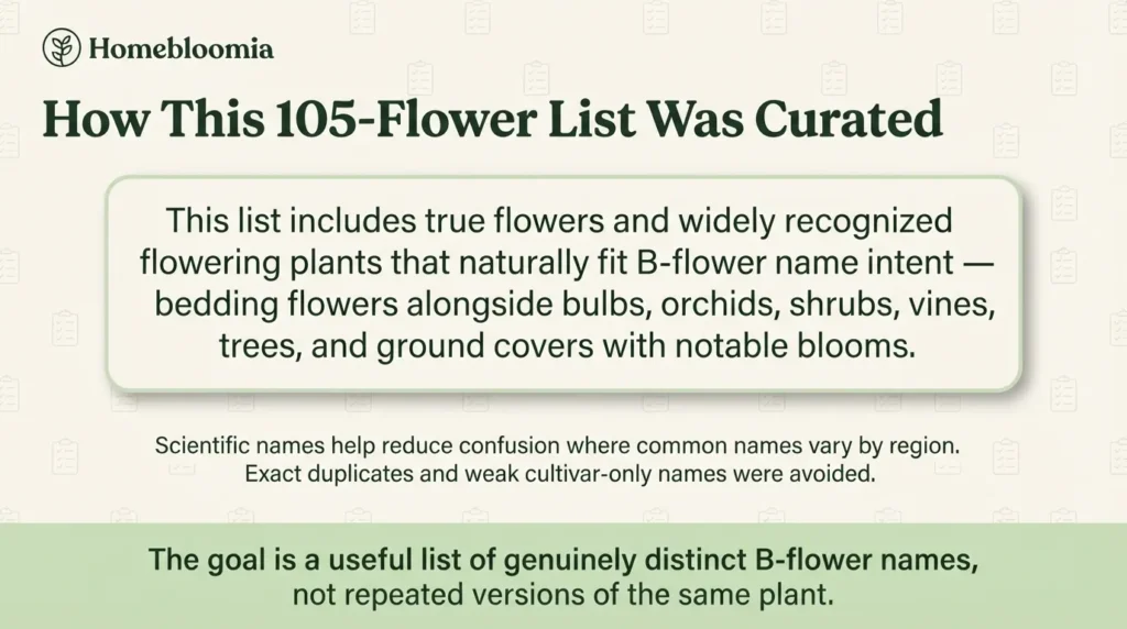 How This 105-Flower List Was Curated