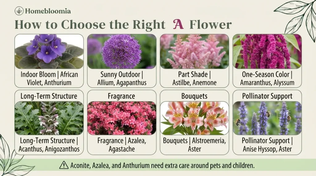 How to Choose the Right Flower With A