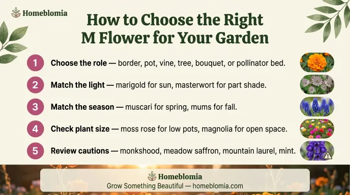 How to Choose the Right M Flower for Your Garden