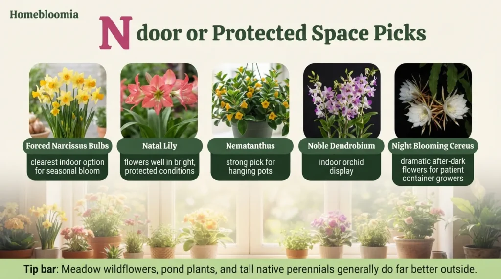 Indoor or Protected Space Picks