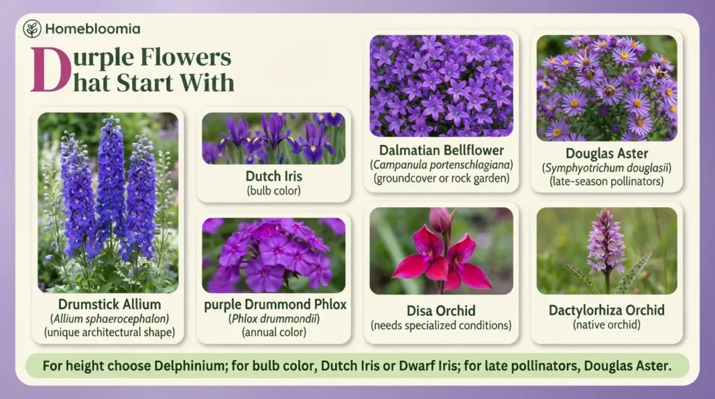 Purple Flowers That Start With D