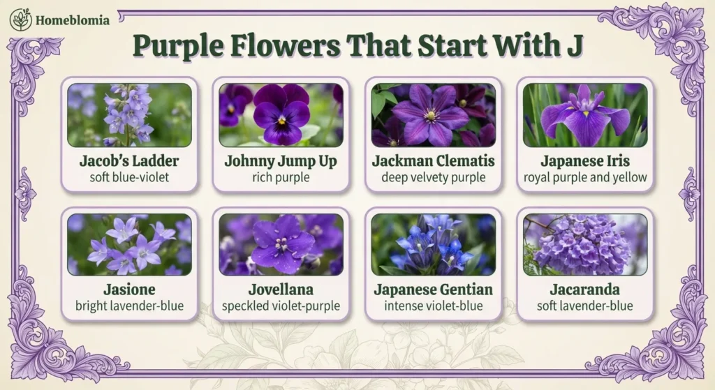 Purple Flowers That Start With J
