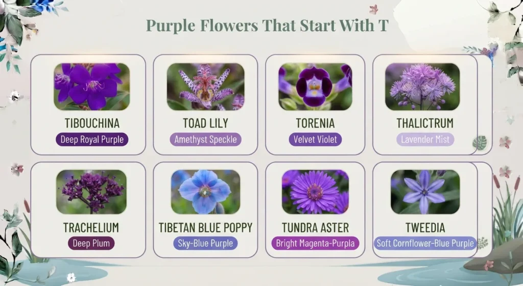 Purple Flowers That Start With T
