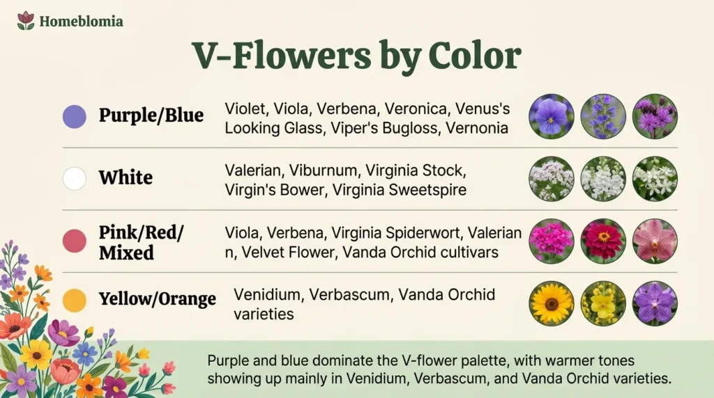 V-Flowers by Color
