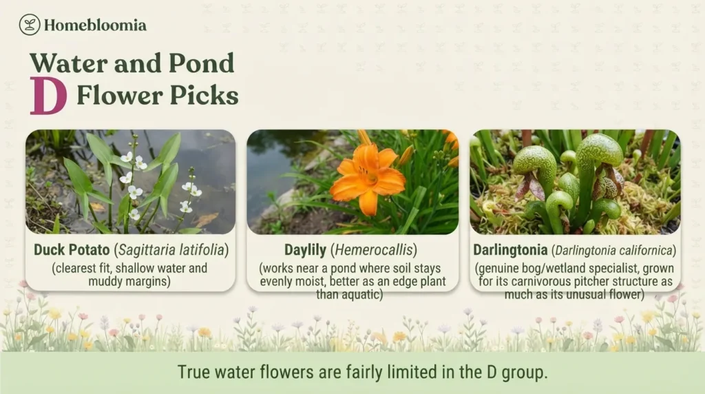 Water and Pond Flower Picks