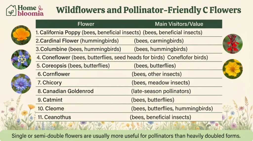 Wildflowers and Pollinator-Friendly Picks