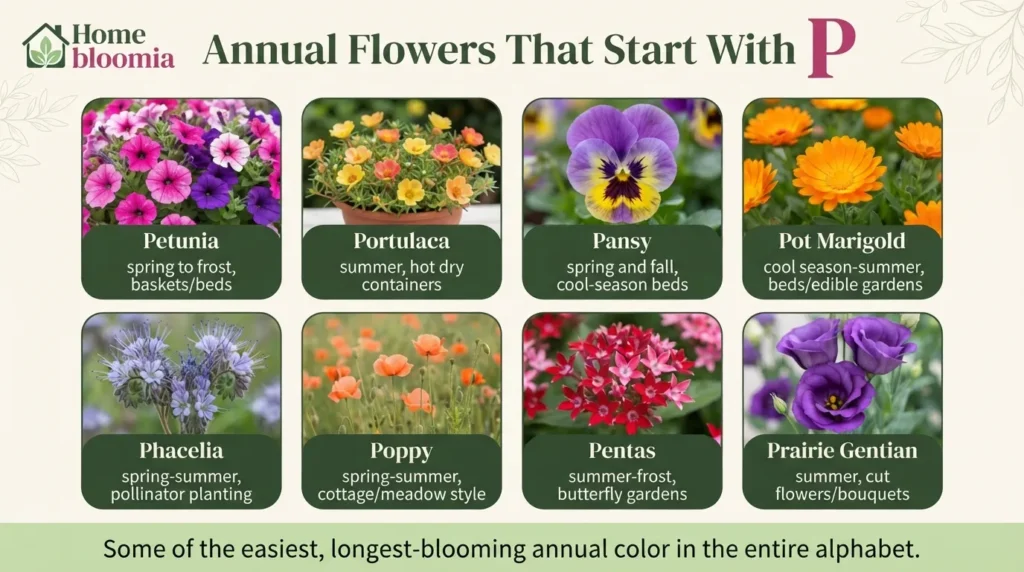Annual Flowers That Start With P