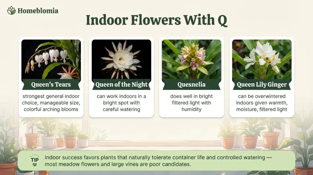 Indoor Flowers With Q