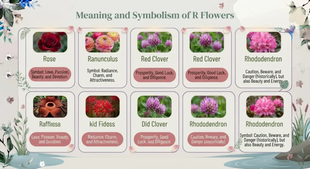 Meaning and Symbolism of Flowers With R