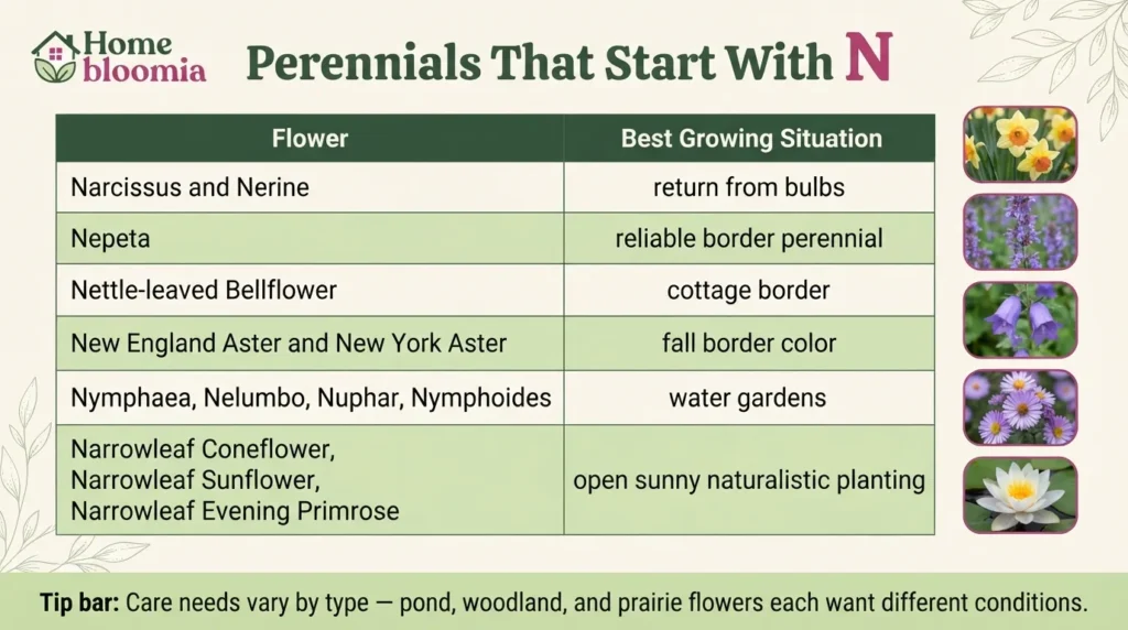 Perennials That Start With N