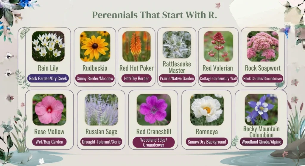 Perennials That Start With R