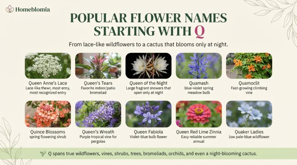 Popular Flower Names Starting With Q