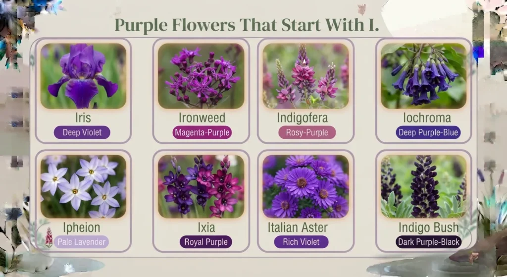 Purple Flowers That Start With I