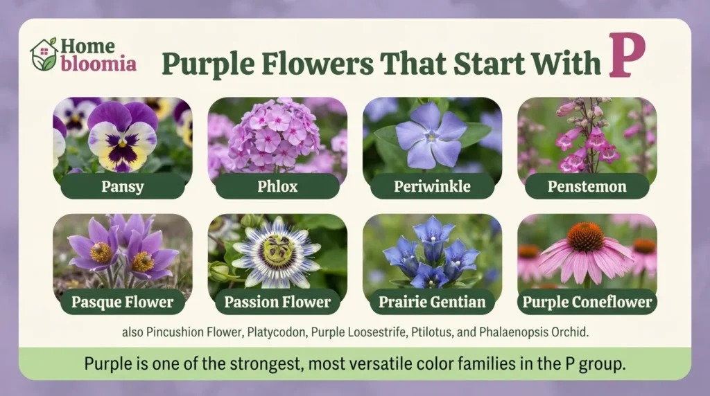 Purple Flowers That Start With P
