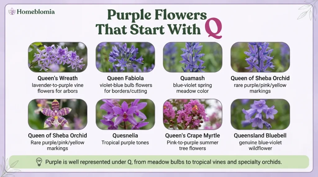 Purple Flowers That Start With Q