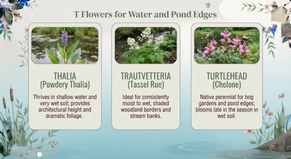 Water and Pond Flower Picks