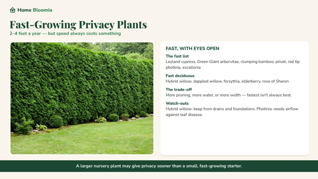 Fast-Growing Privacy Plants