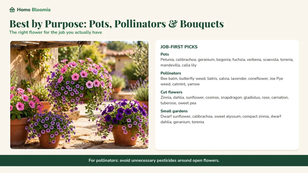 Best Summer Flowers by Purpose