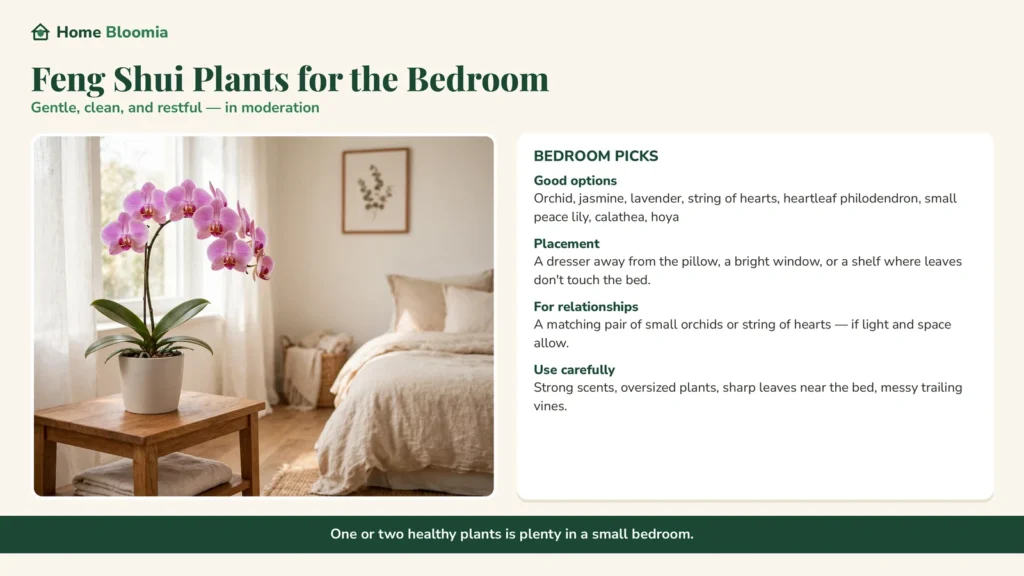 bedroom plants Feng Shui Plant