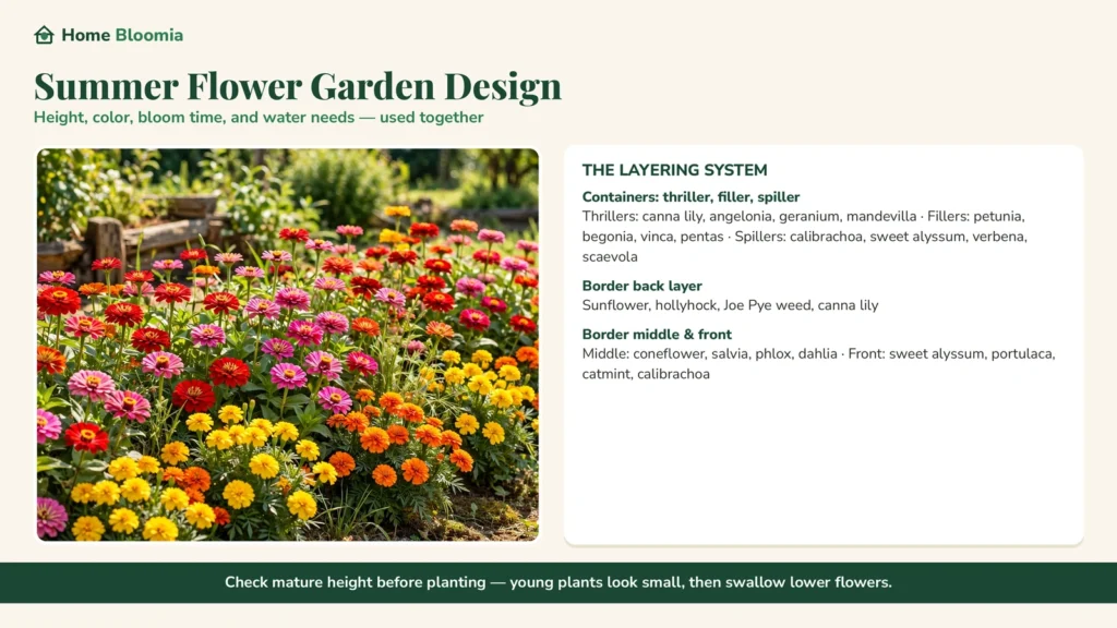 Summer Flower Garden Design Tips