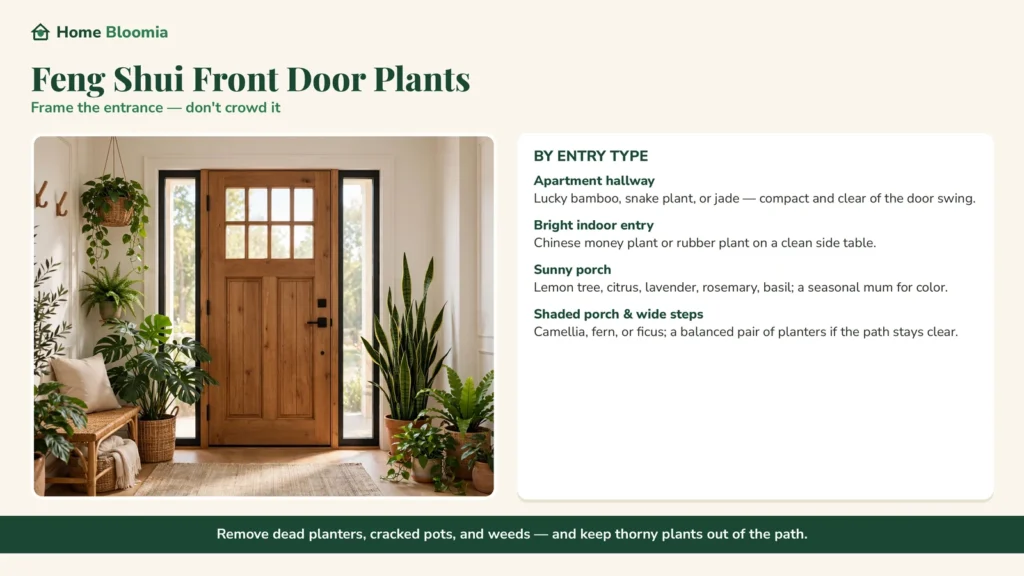 Feng Shui Front Door Plants