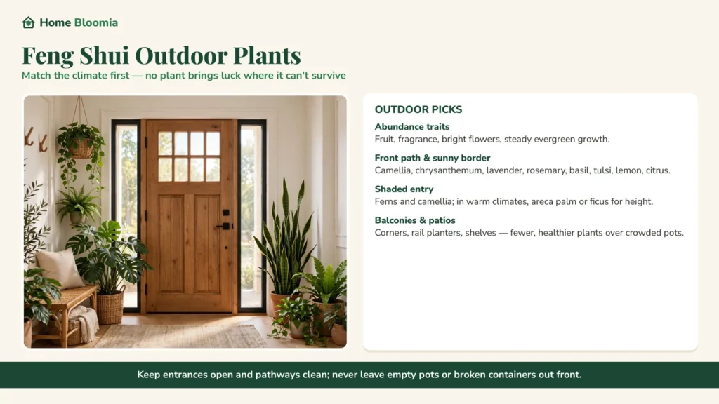 Feng Shui Outdoor Plants