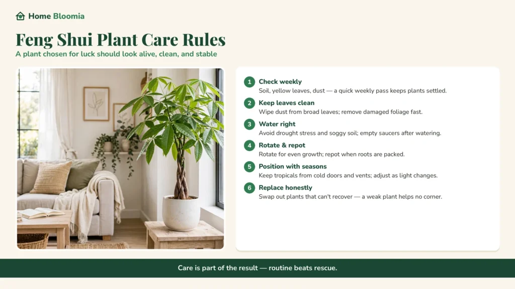 Feng Shui Plant Care Rules
