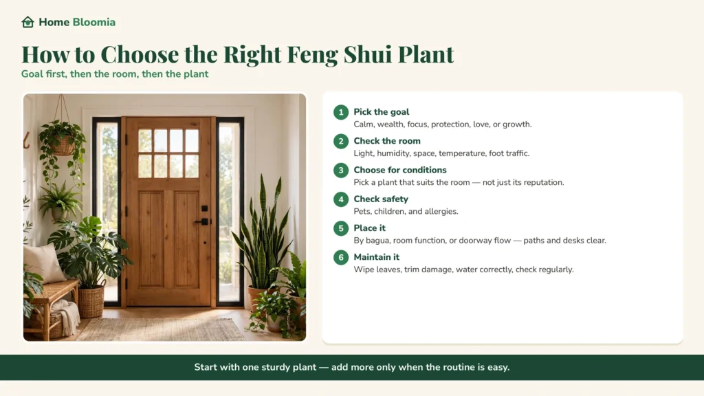 Best Feng Shui Plants by Need